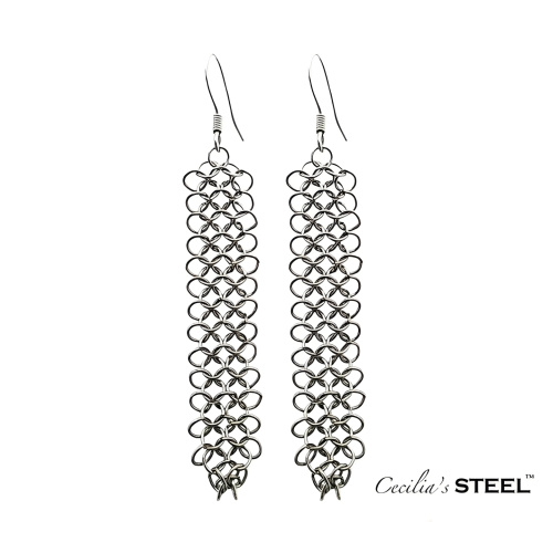 Cecilias Steel Elegance Earrings